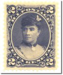 2¢ dull violet, Queen Liliuokalani, Scott No. 52