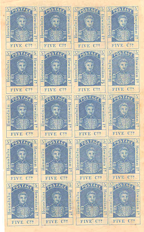 Scott No. 10 sheet layout